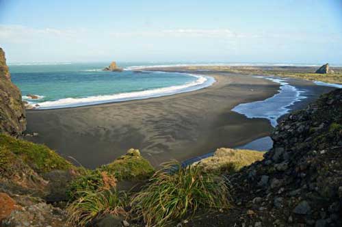 View of Whatipu Beach West Auckland